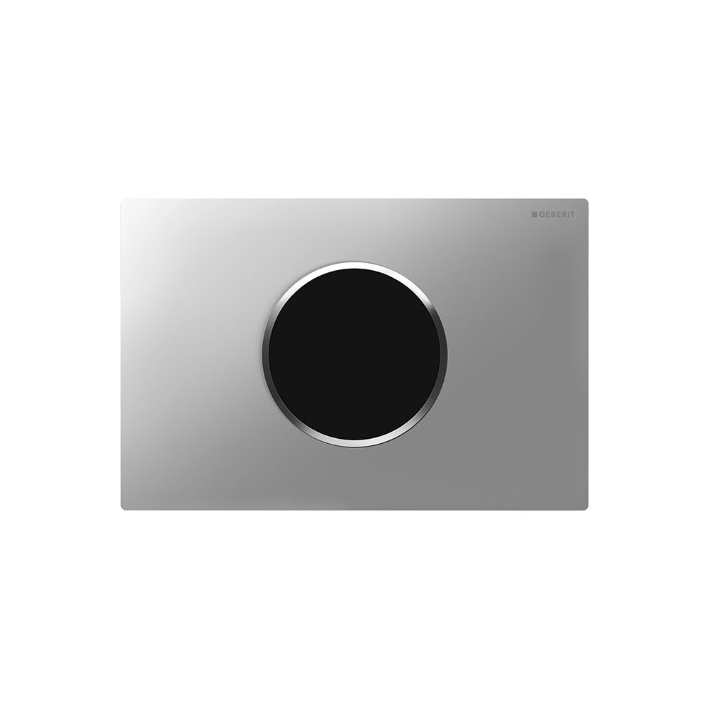 Geberit Toilet Flush Control with Electronic Flush Actuation, Mains Operation, Dual Flush and Sigma 10 Actuator Plate Automatic/Touchless