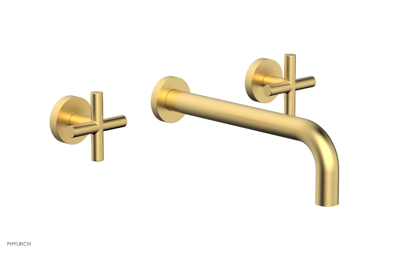 Phylrich TRANSITION Wall Lavatory Set 10" Spout - Cross Handles