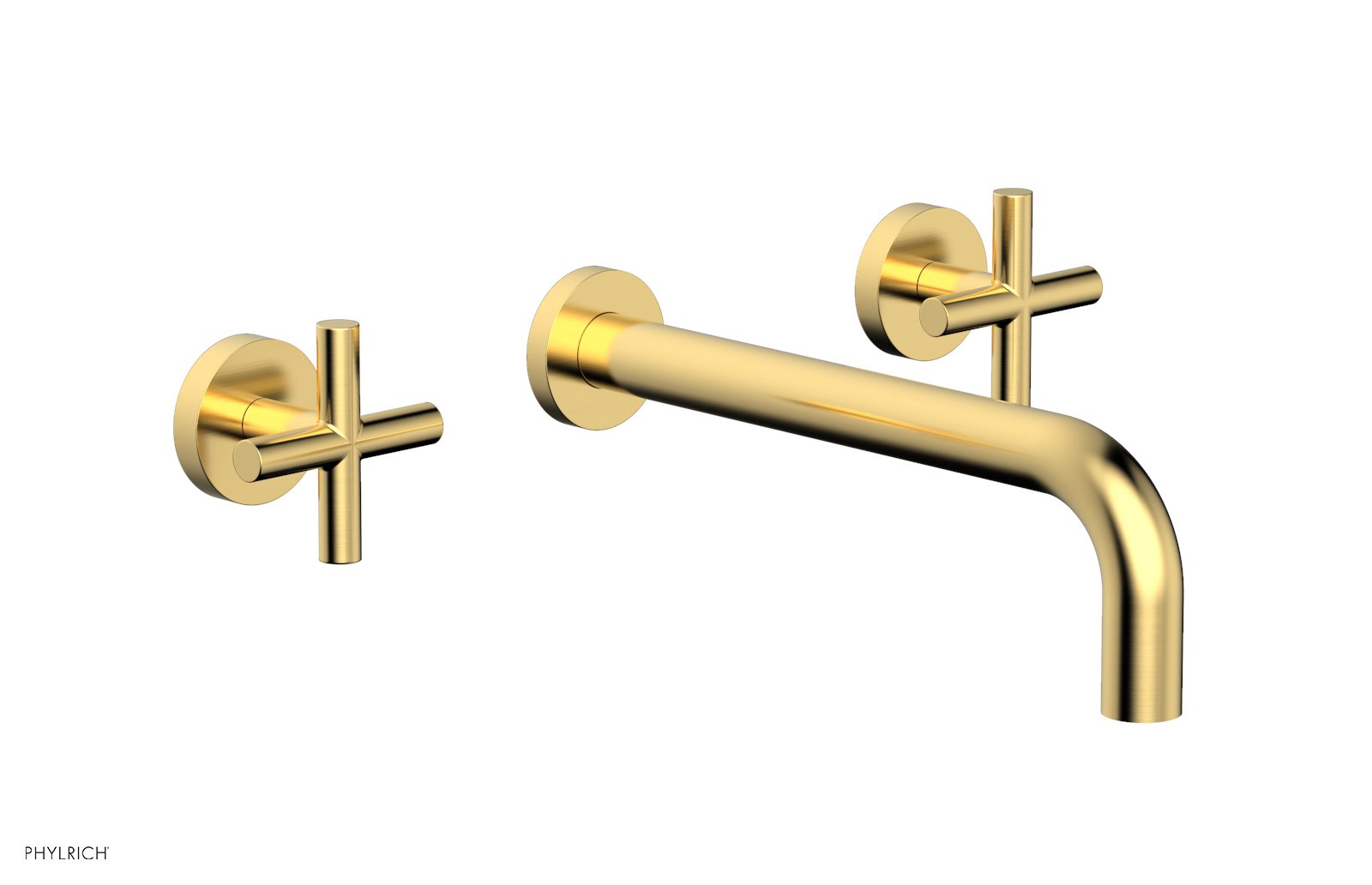 Phylrich TRANSITION Wall Lavatory Set 10" Spout - Cross Handles