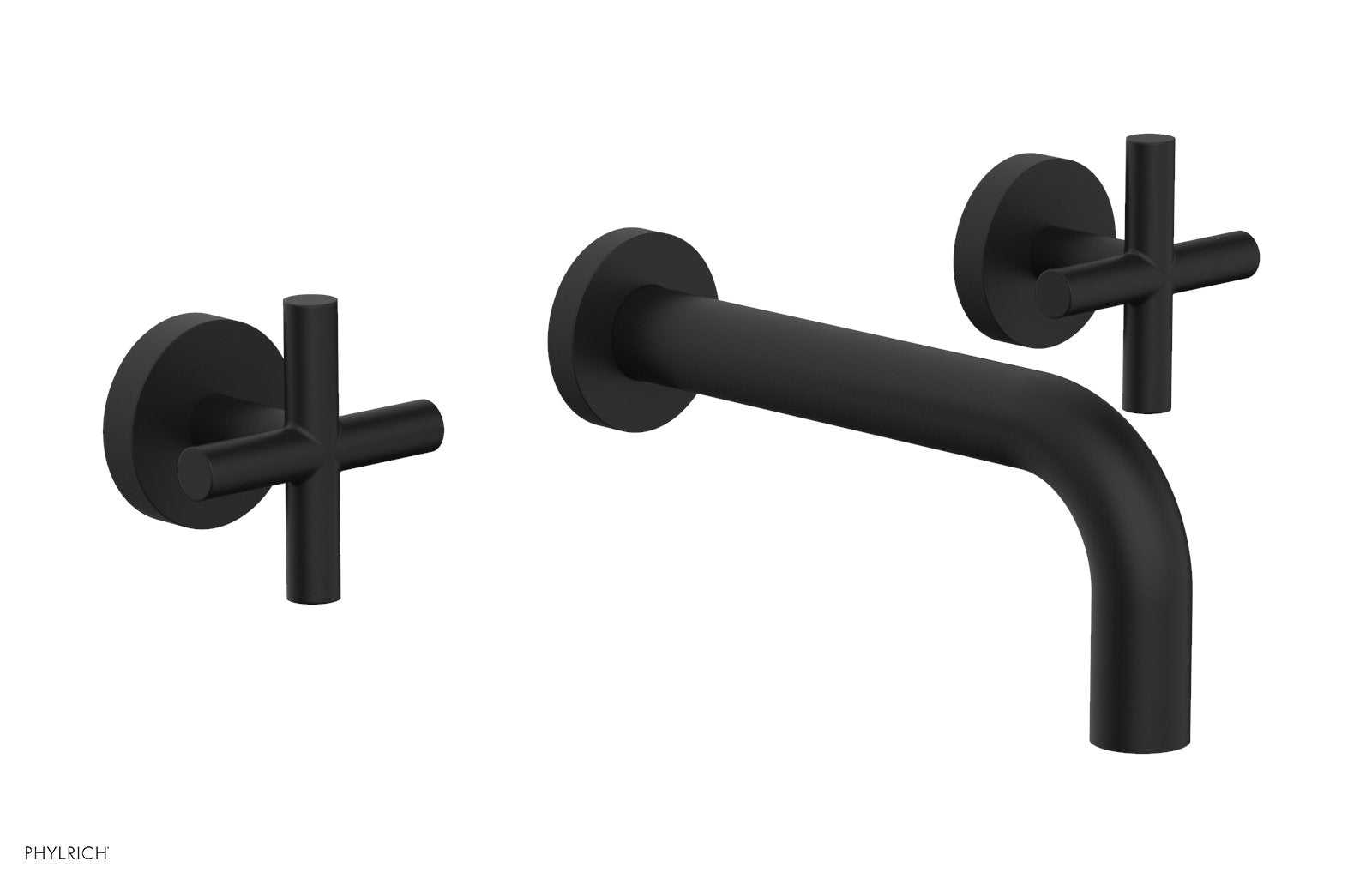 Phylrich TRANSITION Wall Tub Set 7 1/2" Spout - Cross Handles
