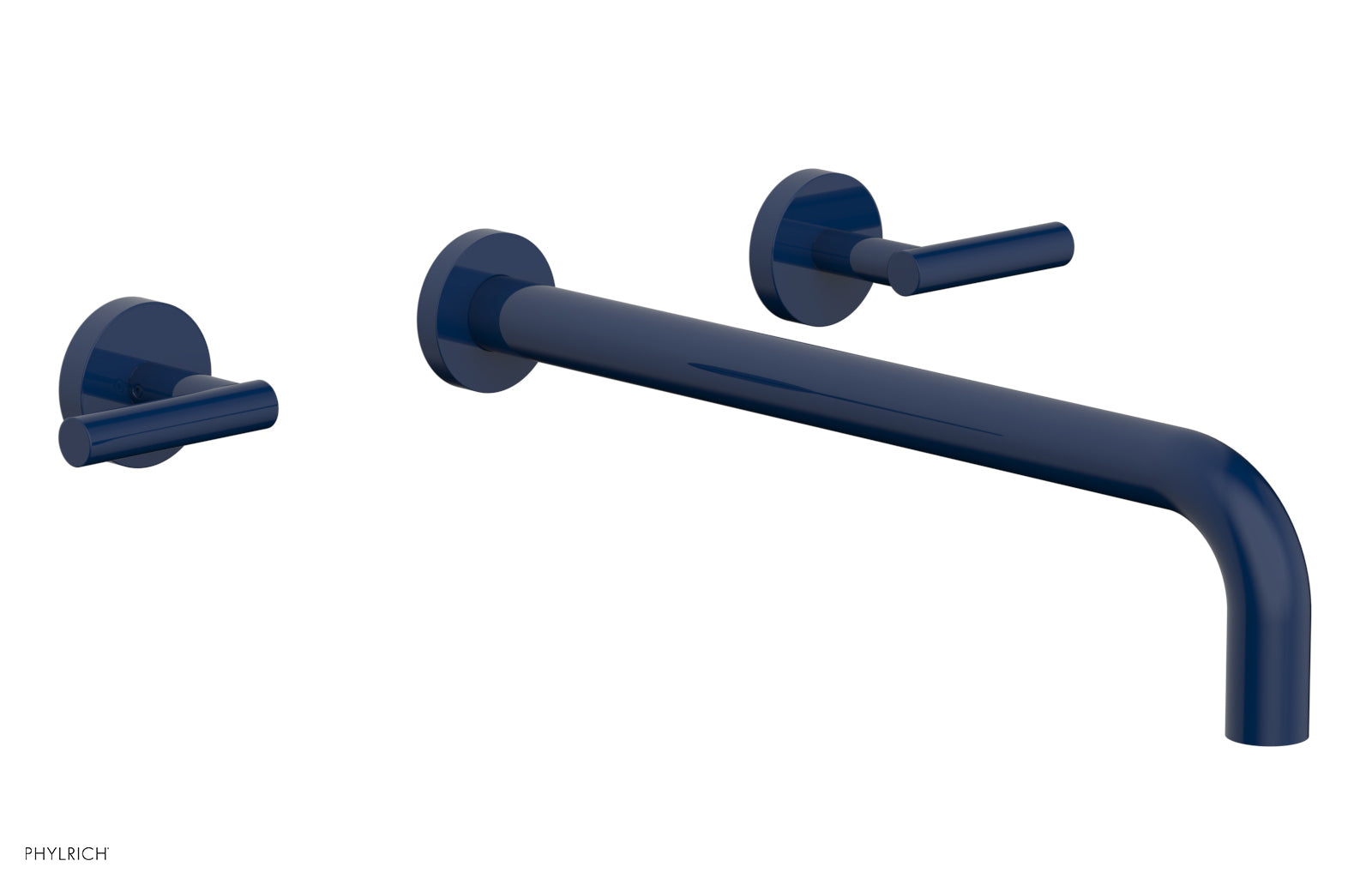 Phylrich TRANSITION Wall Lavatory Set 14" Spout - Lever Handles