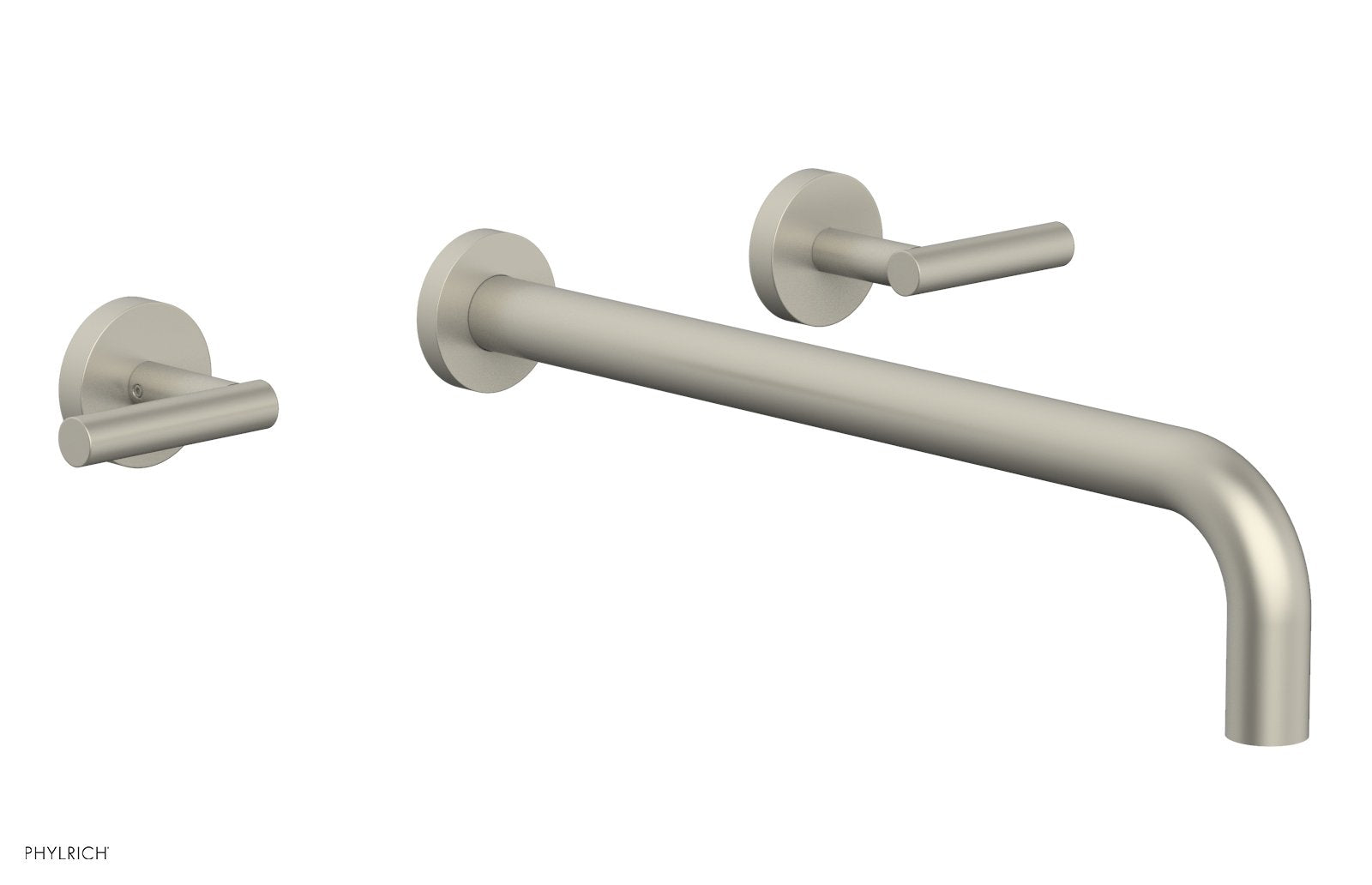 Phylrich TRANSITION Wall Lavatory Set 14" Spout - Lever Handles