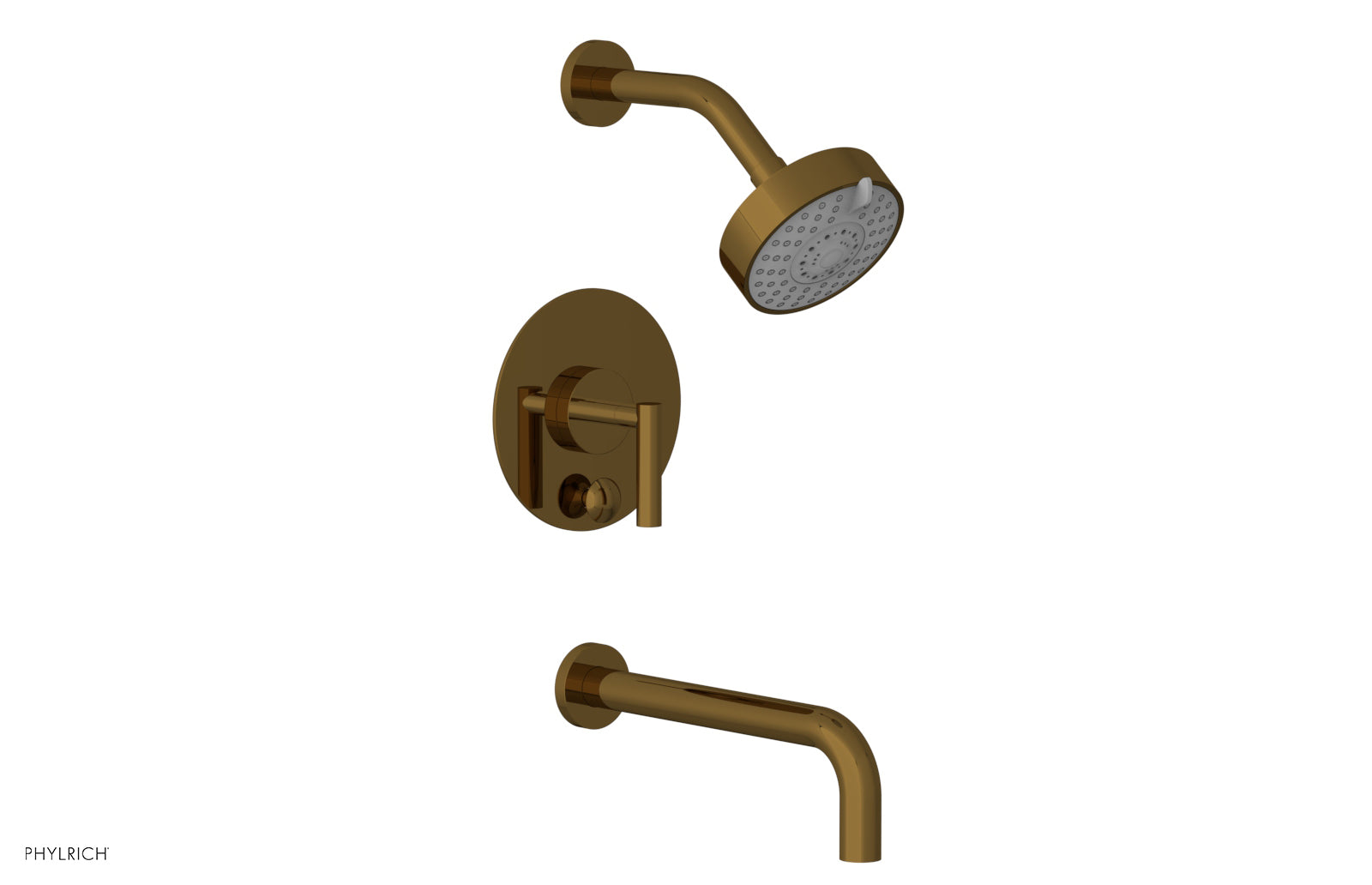 Phylrich TRANSITION Pressure Balance Tub & Shower Set 10" Spout - Lever Handle
