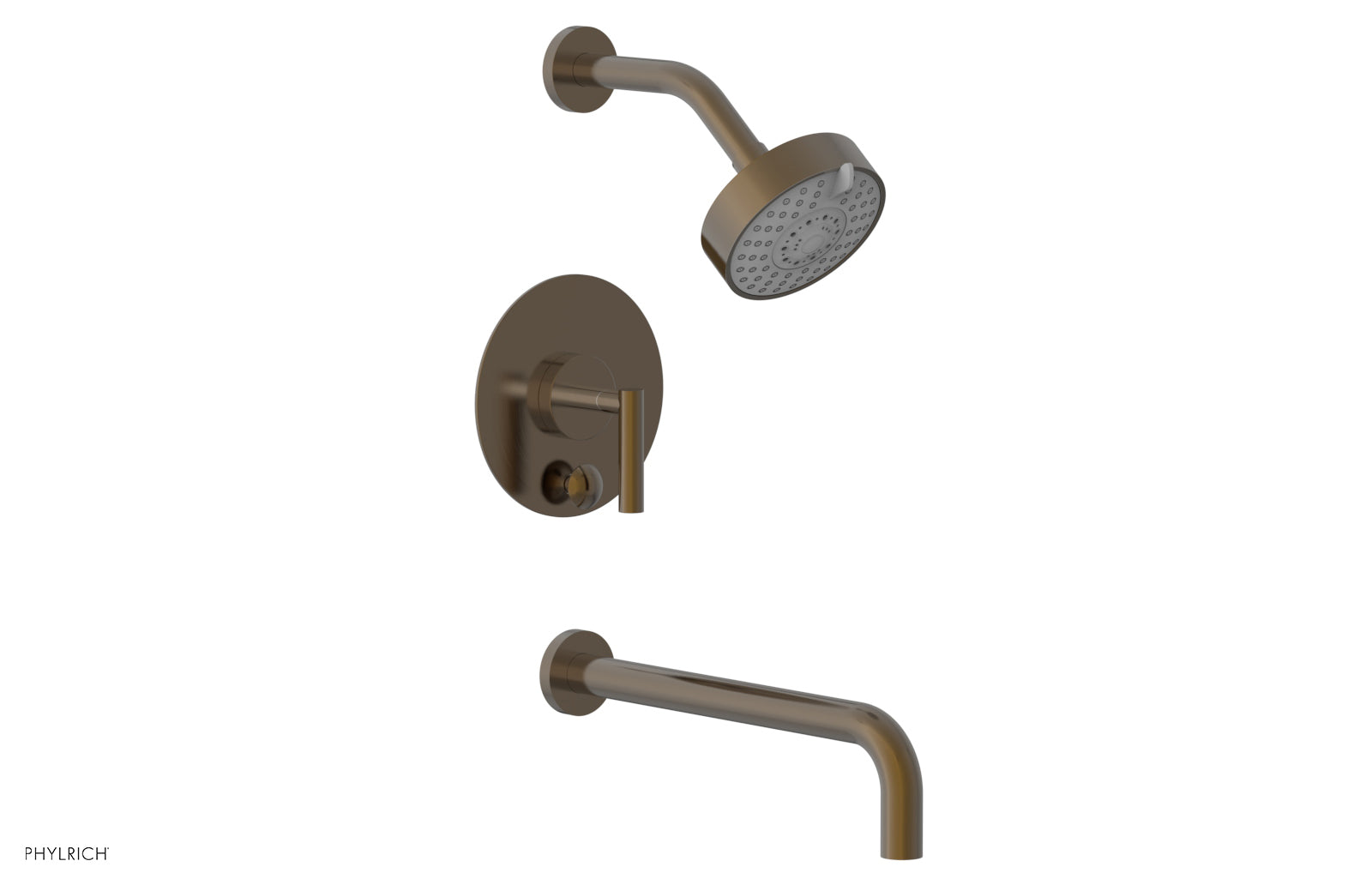 Phylrich TRANSITION Pressure Balance Tub & Shower Set 12" Spout - Lever Handle