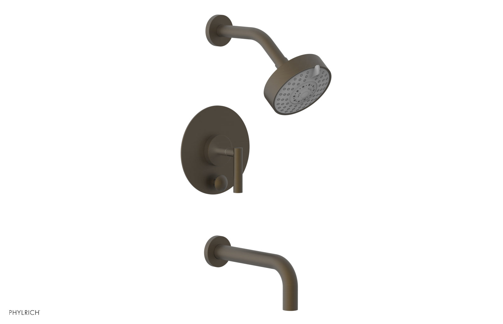 Phylrich TRANSITION Pressure Balance Tub & Shower Set 7 1/2" Spout - Lever Handle