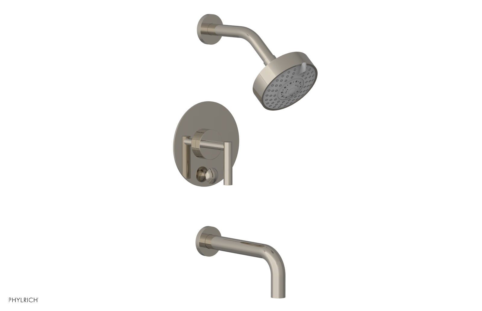 Phylrich TRANSITION Pressure Balance Tub & Shower Set 7 1/2" Spout - Lever Handle