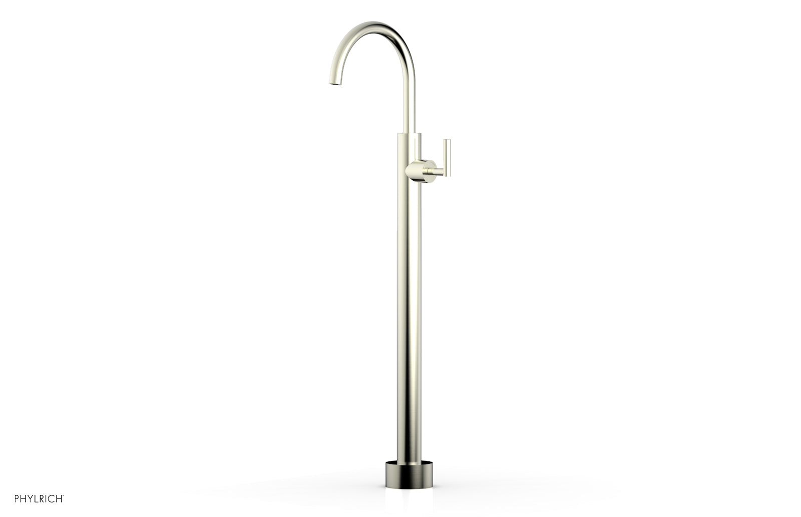 Phylrich TRANSITION Tall Floor Mount Tub Filler - Lever Handle