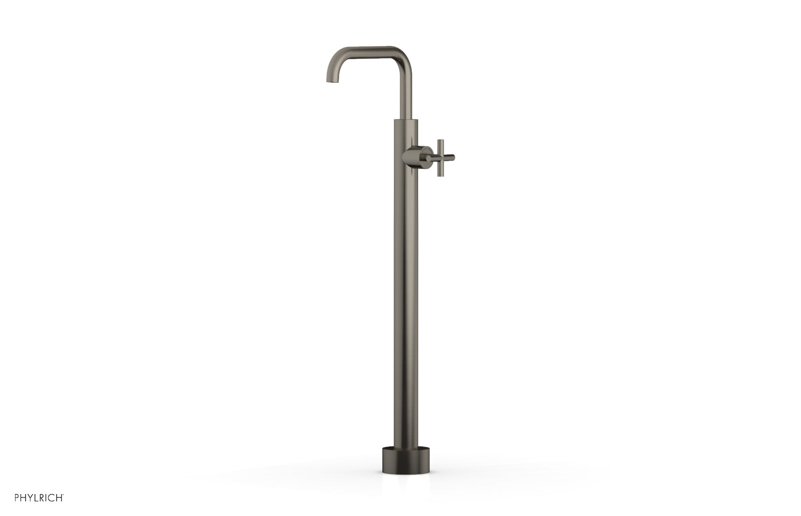 Phylrich TRANSITION Tall Floor Mount Tub Filler - Cross Handle