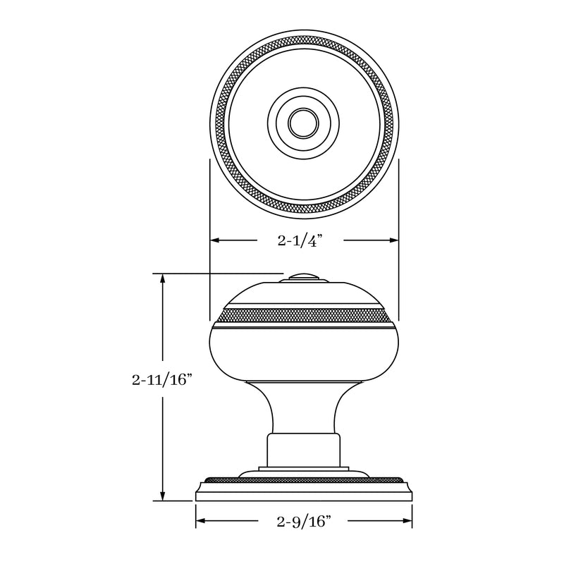 interior knob set