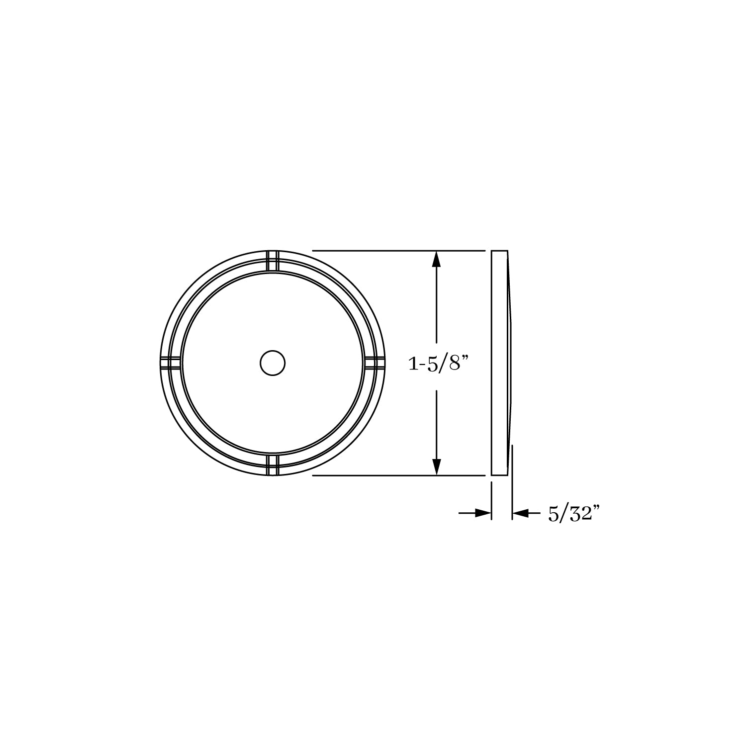 backplate dimension