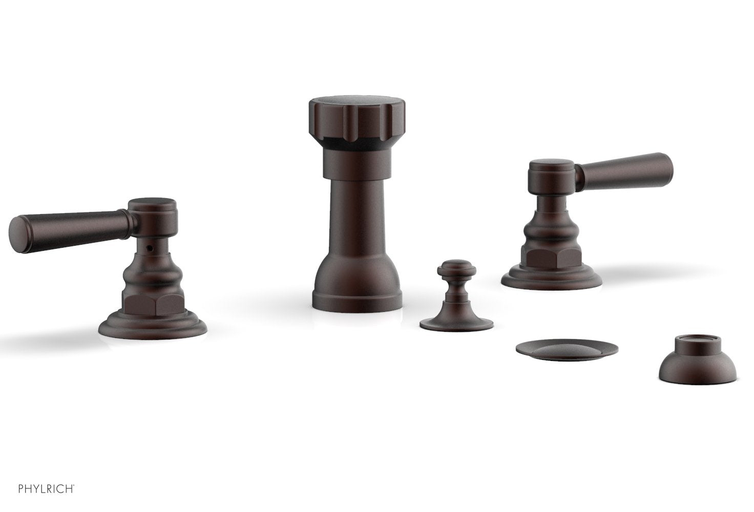 Phylrich HENRI Four Hole Bidet Set - Lever Handles