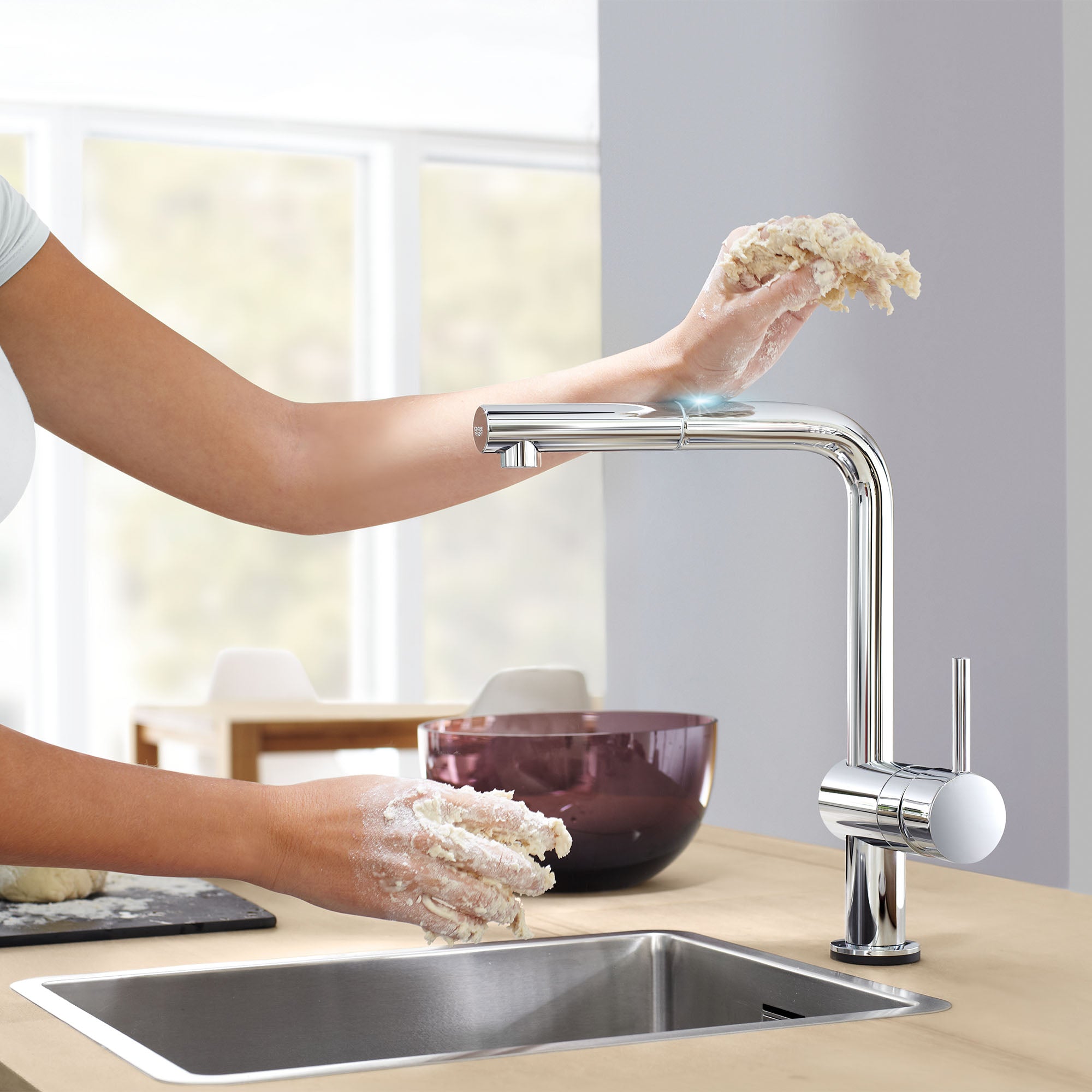 starlight chrome kitchen faucet