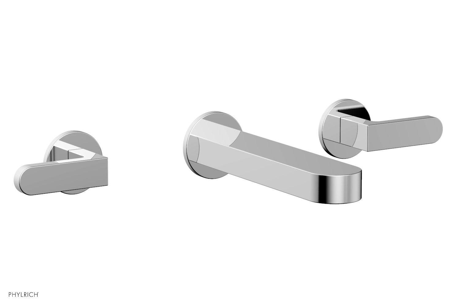 polished chrome lavatory set