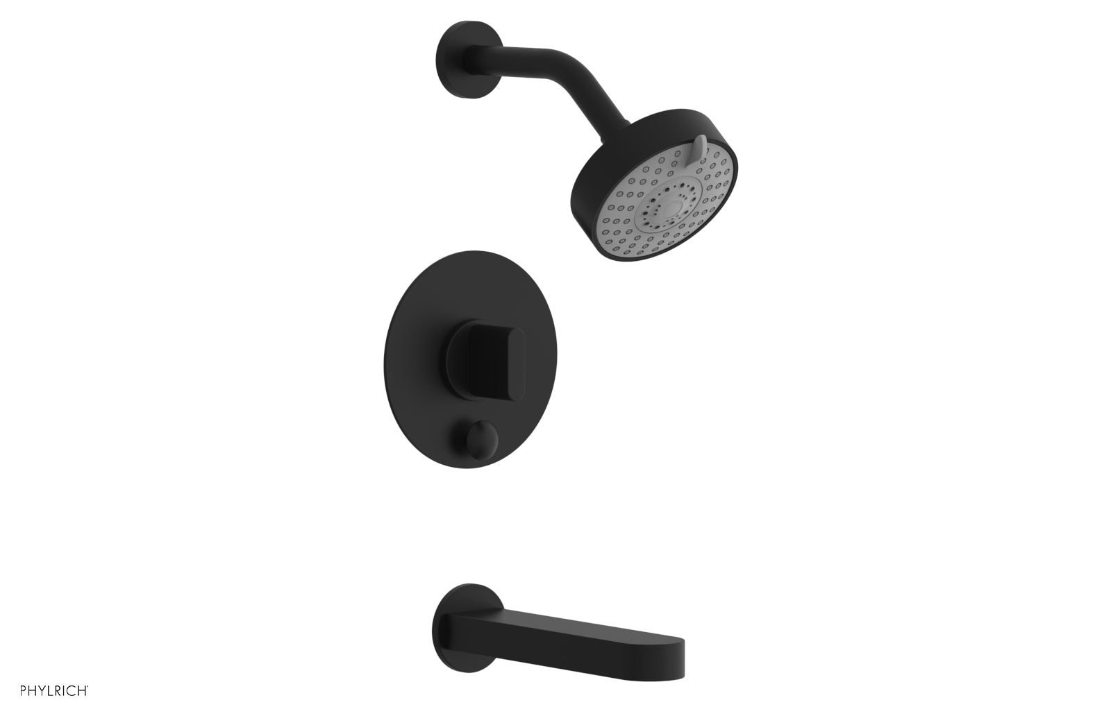 Phylrich ROND Pressure Balance Tub and Shower Set - Blade Handle