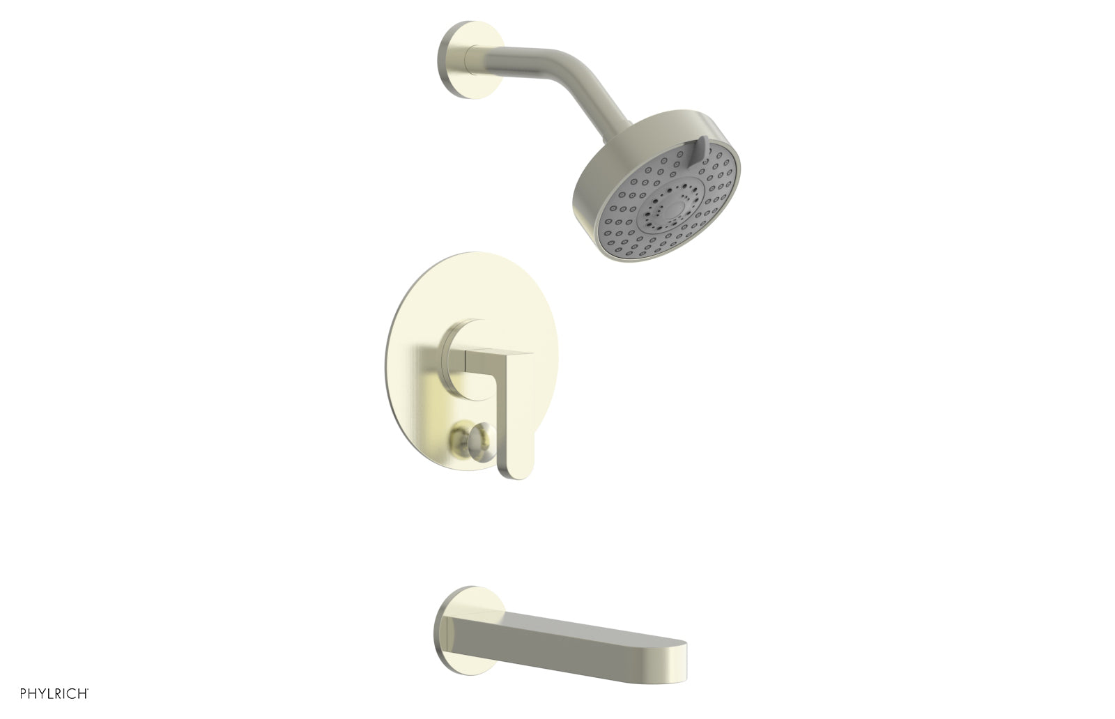 Phylrich ROND Pressure Balance Tub and Shower Set - Lever Handle