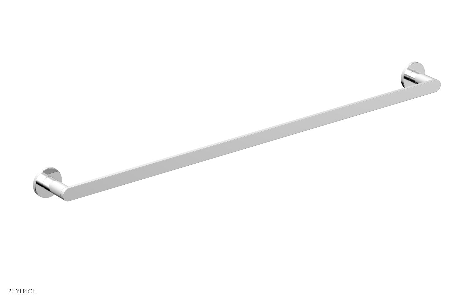 polished chrome towel bar