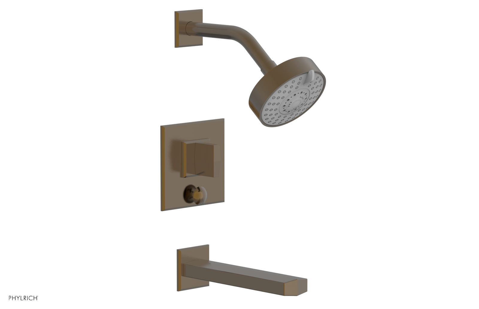 Phylrich DIAMA Pressure Balance Tub and Shower Set - Blade Handle
