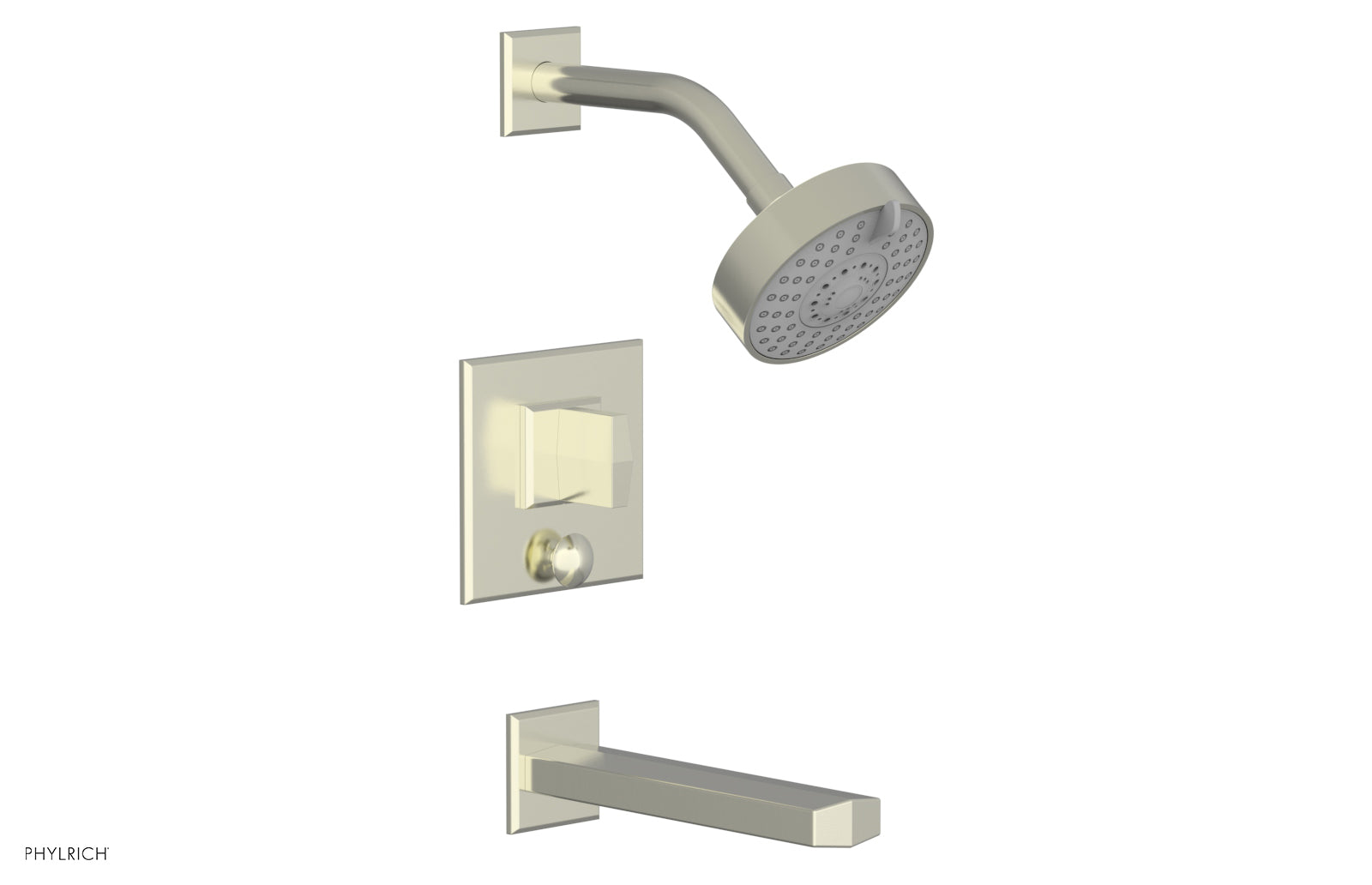 Phylrich DIAMA Pressure Balance Tub and Shower Set - Blade Handle
