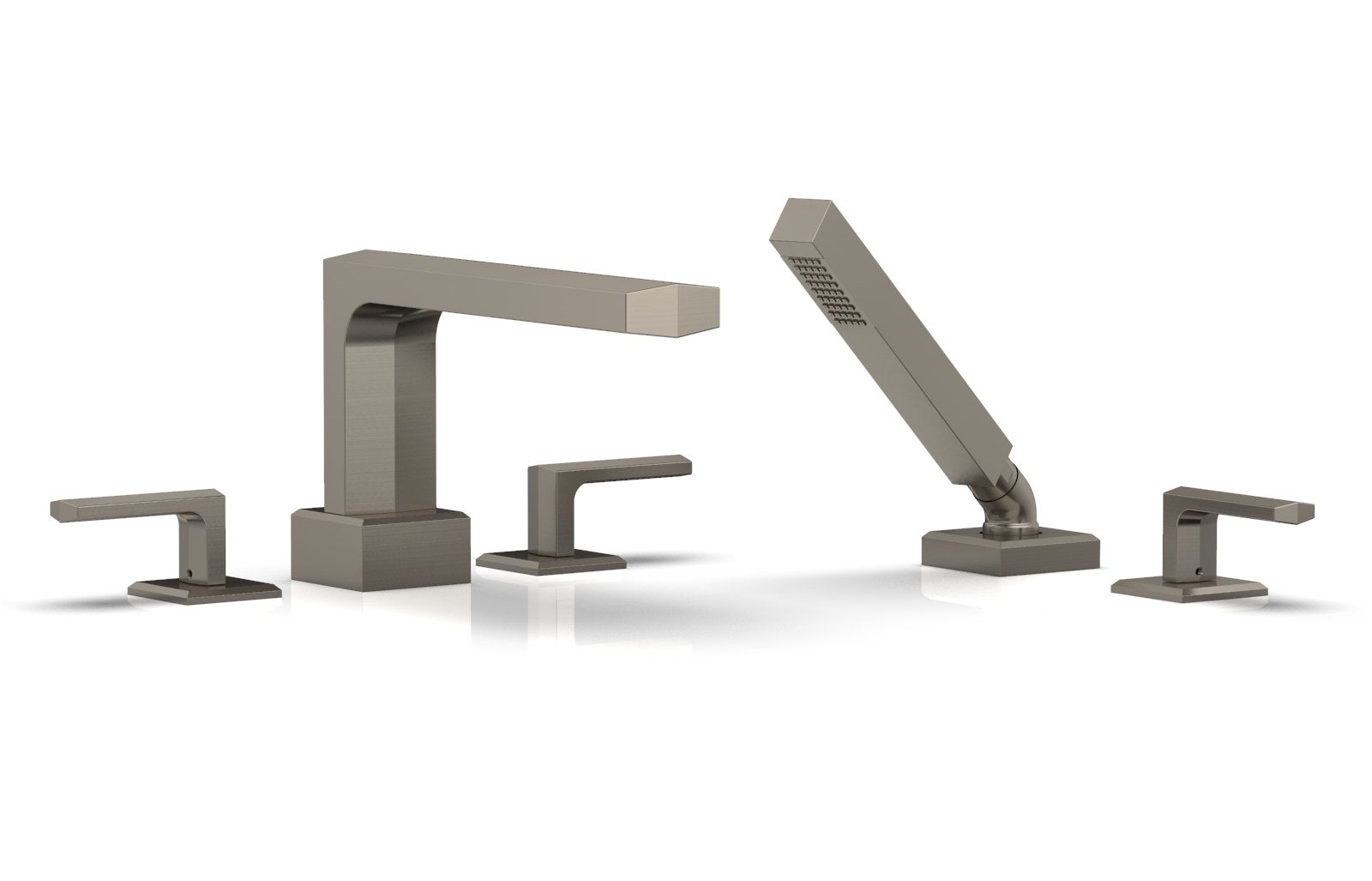 Phylrich DIAMA Deck Tub Set with Hand Shower - Lever Handles