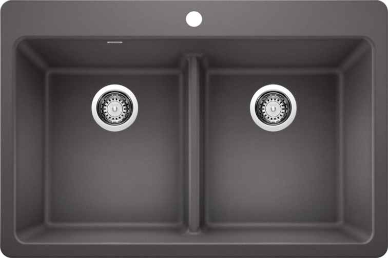 Blanco Liven Equal Double Low Divide Dual Mount Sink