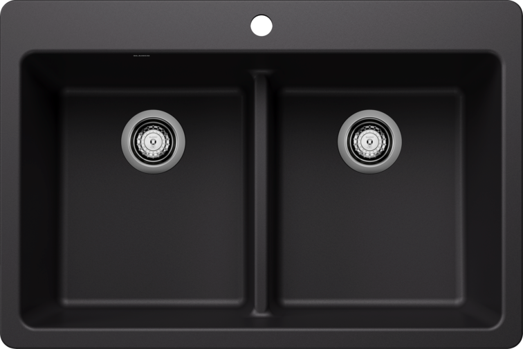 Blanco Liven Equal Double Low Divide Dual Mount Sink