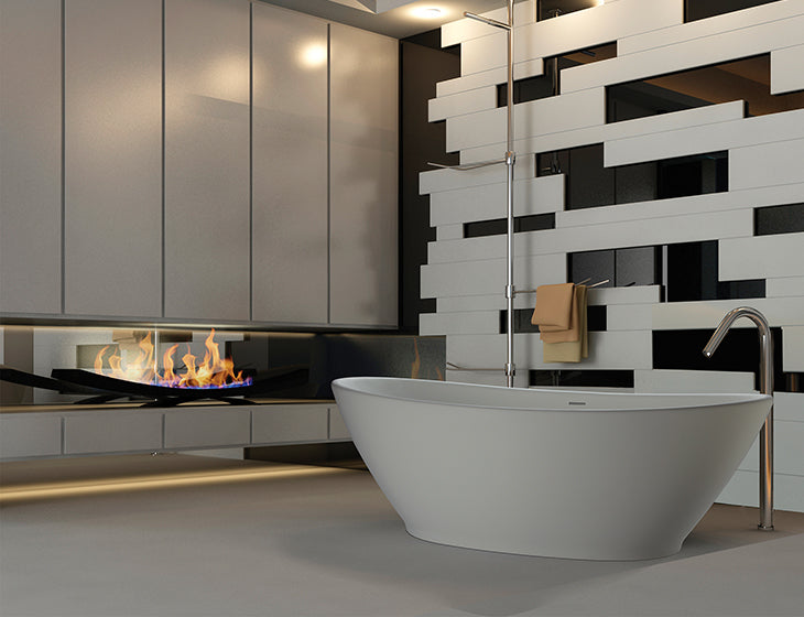 white bathtub