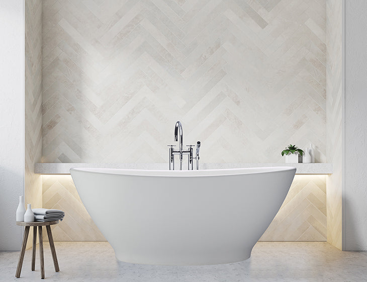 white bathtub