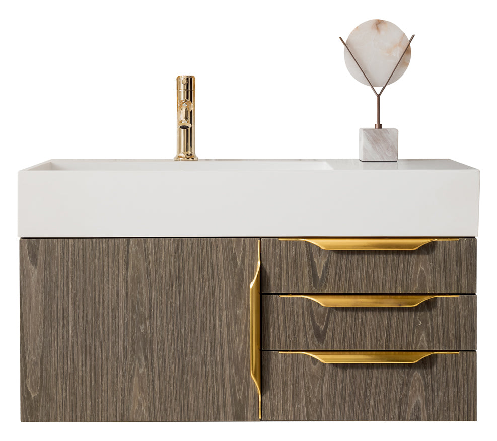 ash gray vanity