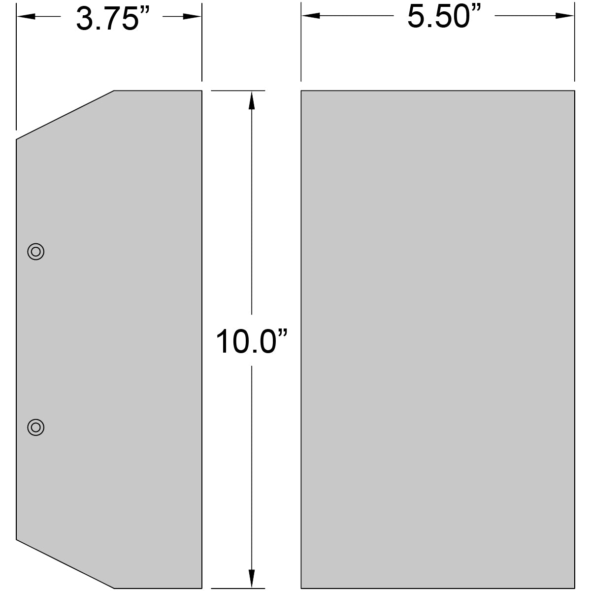 satin led wall mount