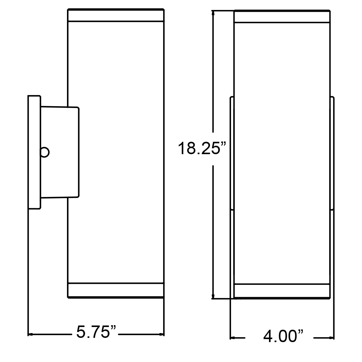 satin led wall mount