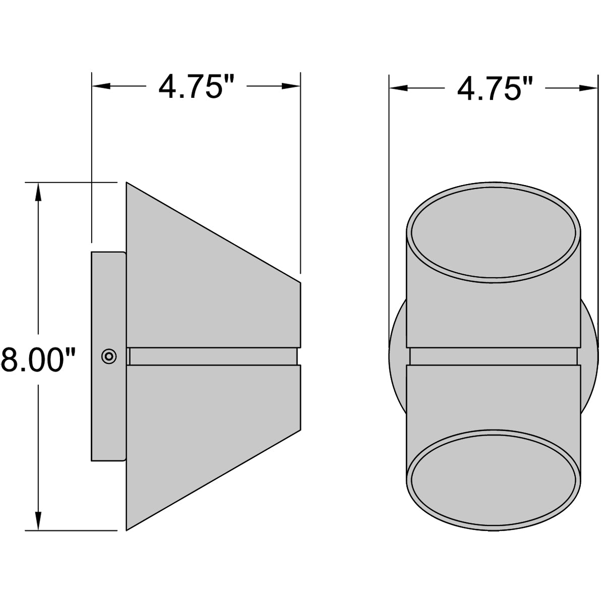 satin led wall mount