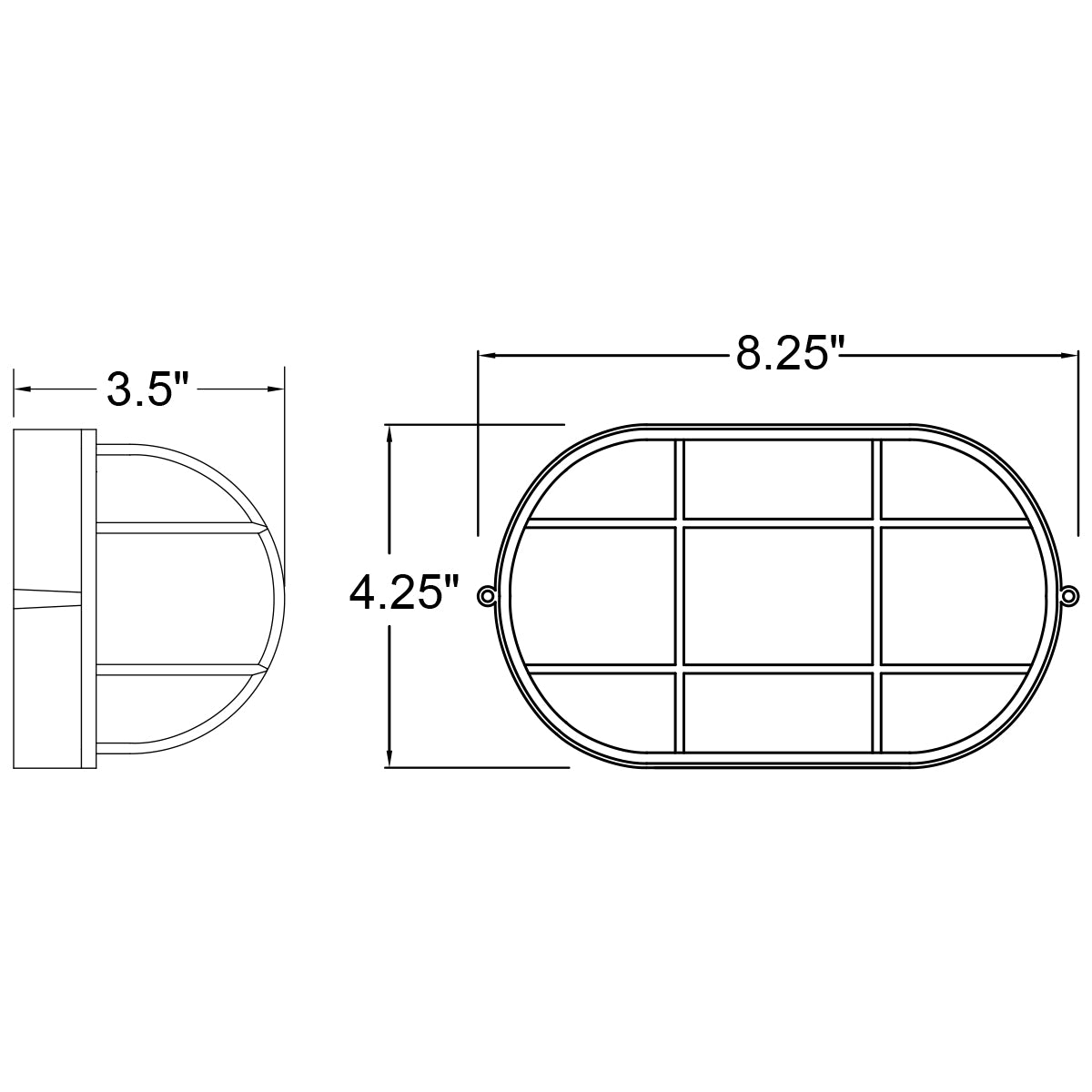 black outdoor bulkhead