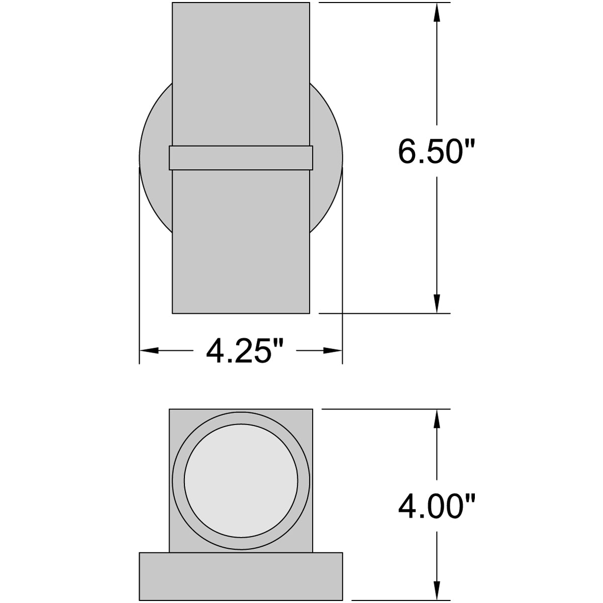 bronze led wall mount