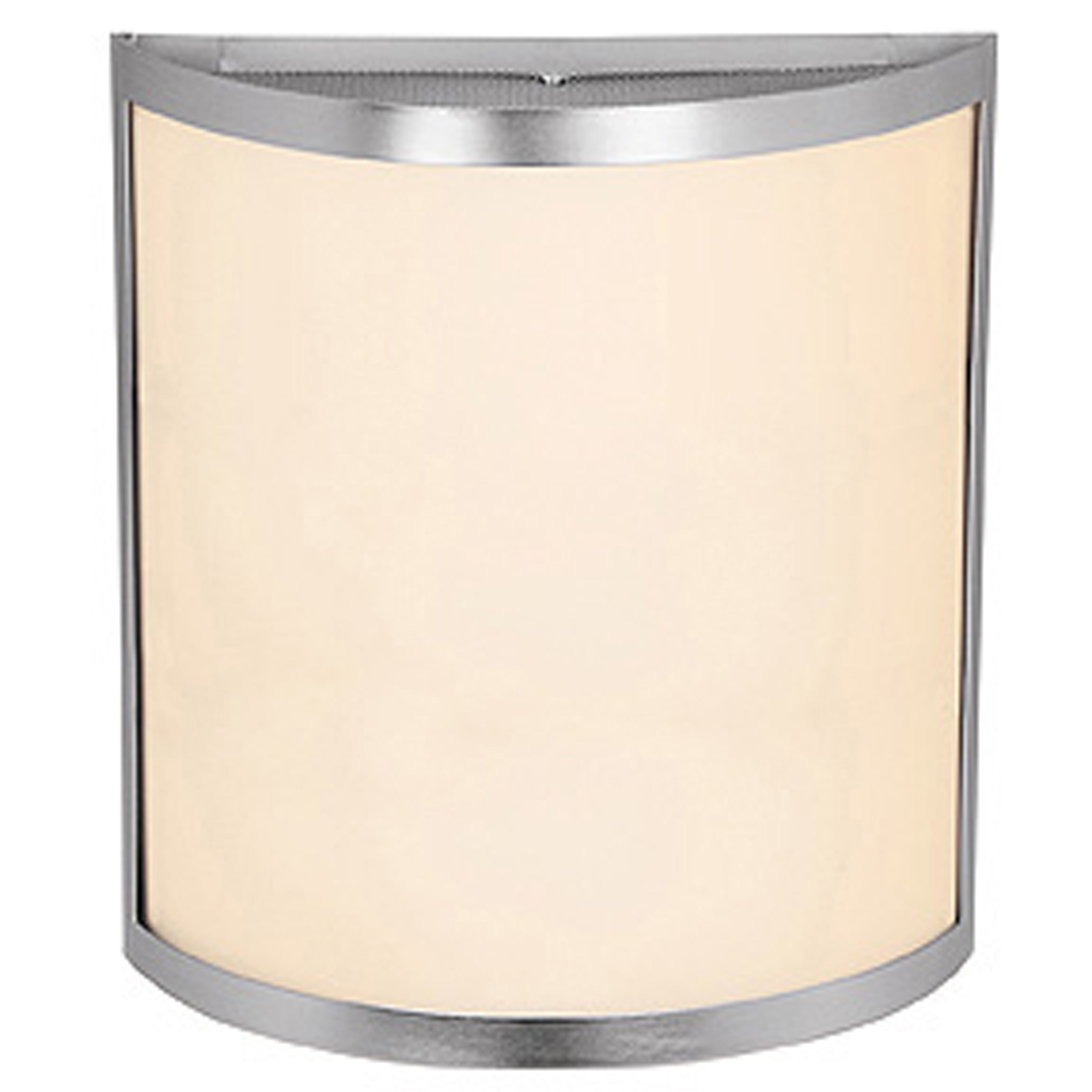 brushed steel wall sconce
