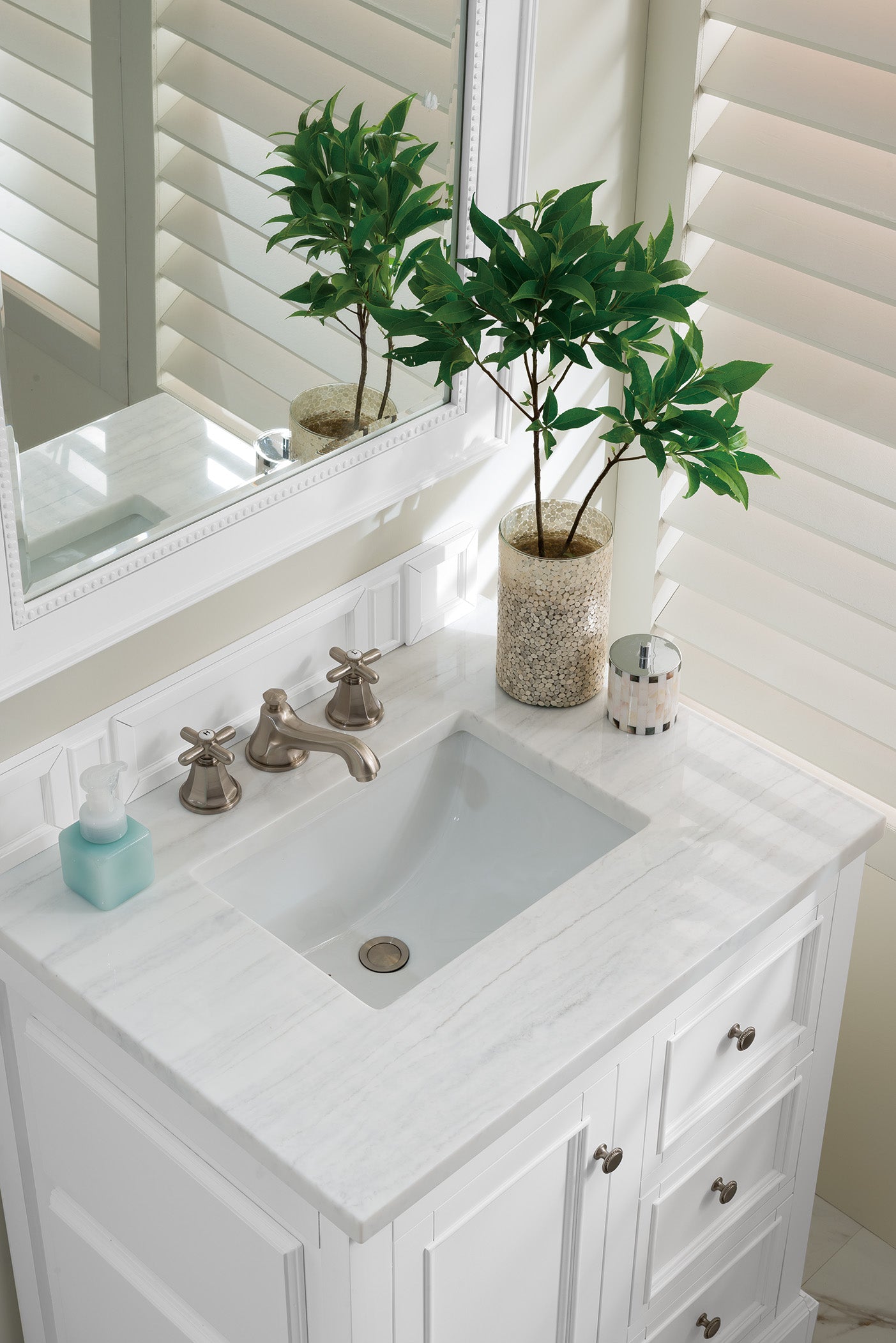 arctic fall solid surface top vanity