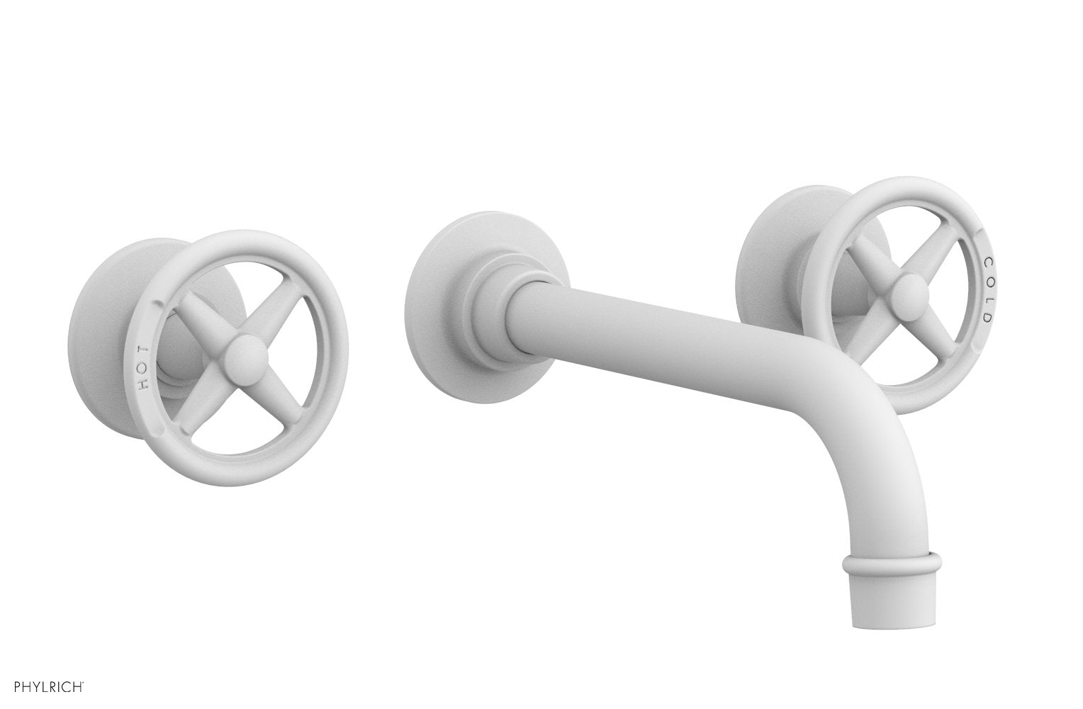 Phylrich WORKS Wall Tub Set - Cross Handles
