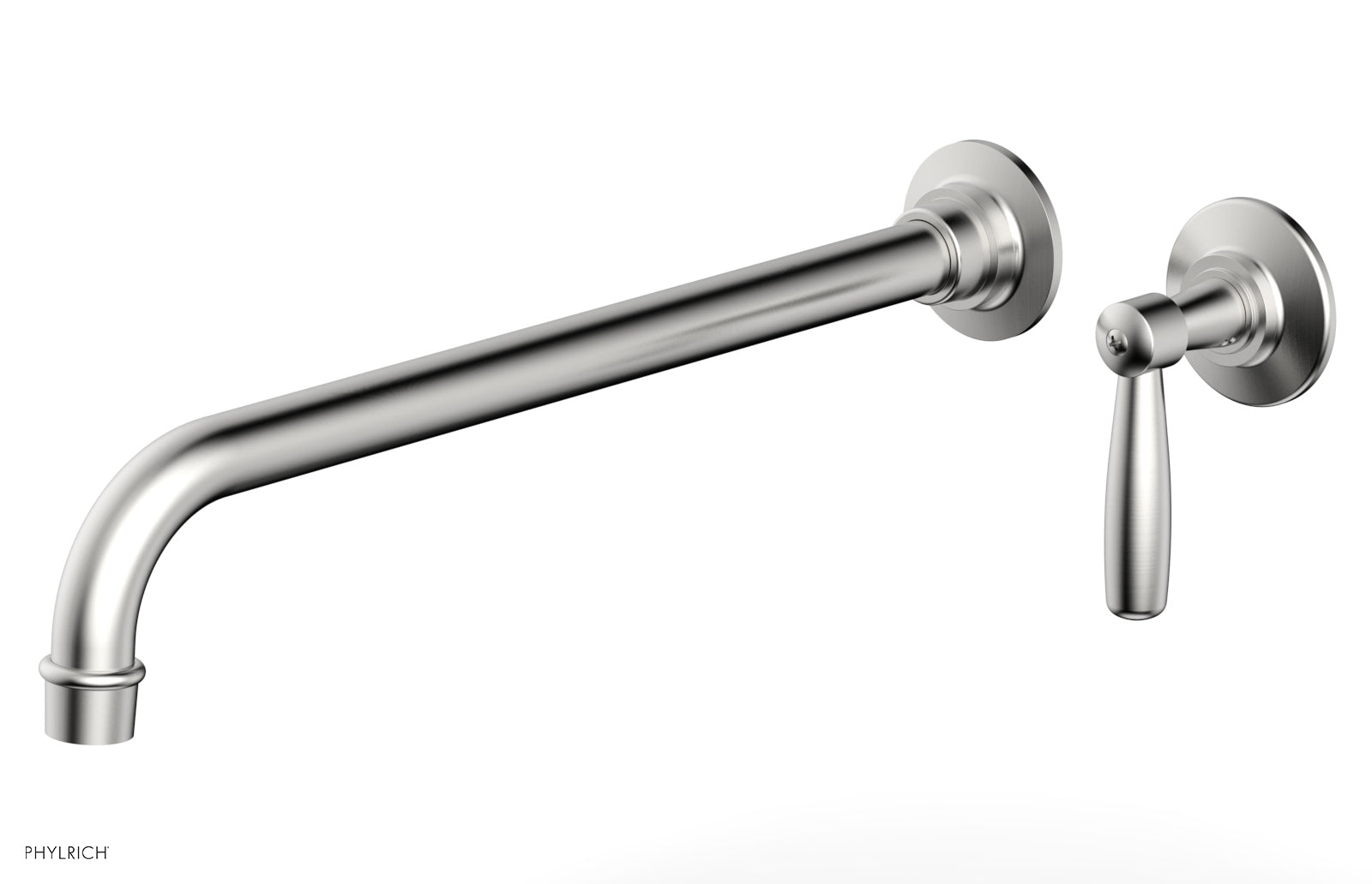 Phylrich WORKS 14" Single Handle Wall Lavatory Set - Lever Handle