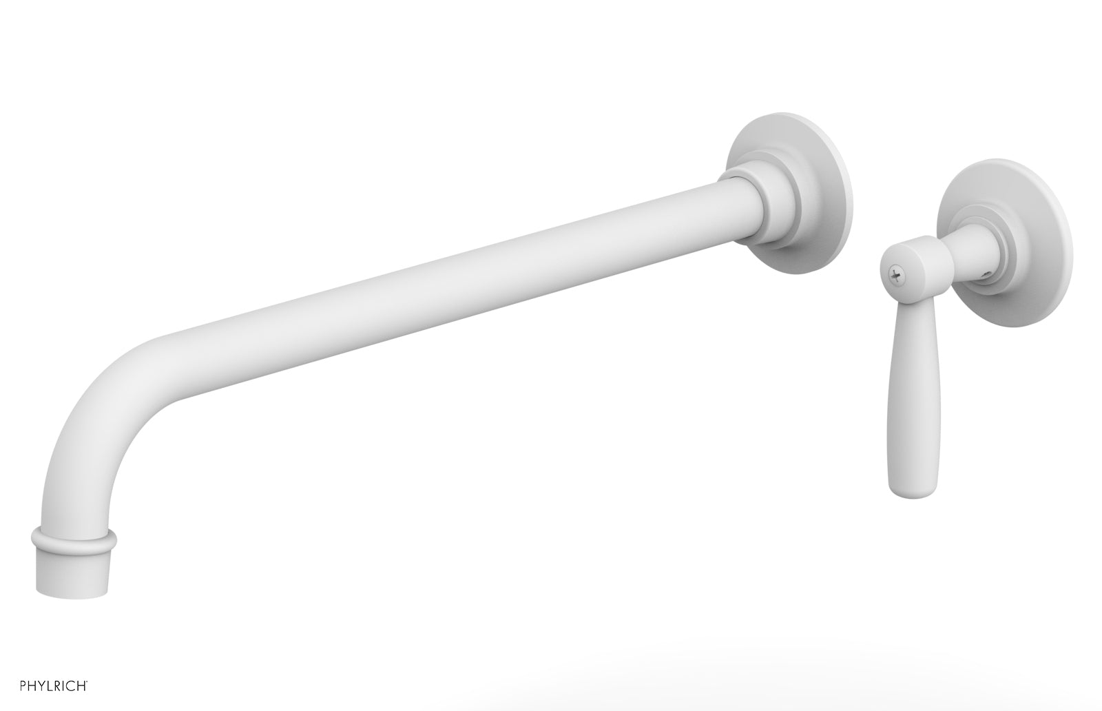 Phylrich WORKS 14" Single Handle Wall Lavatory Set - Lever Handle