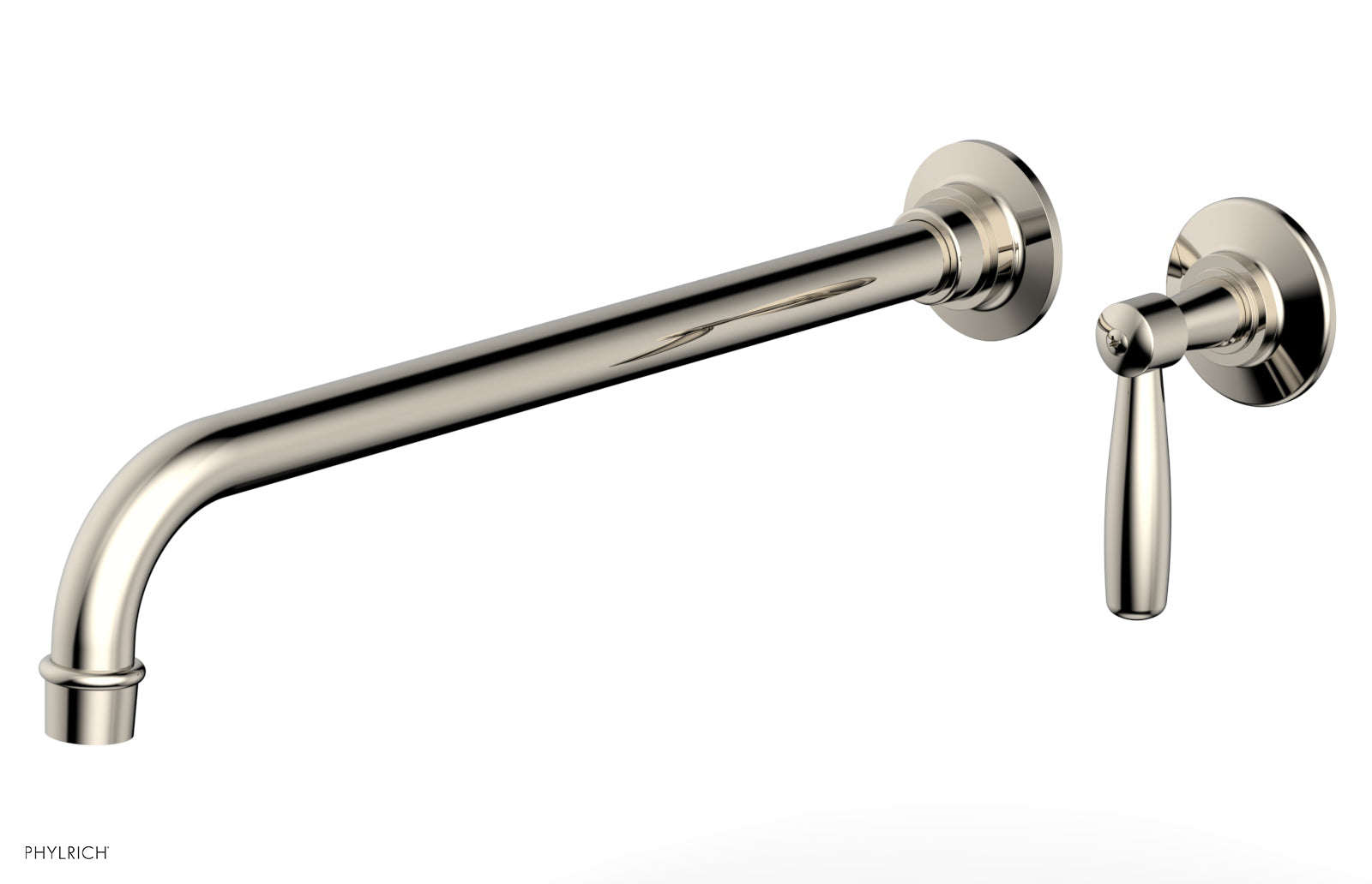 Phylrich WORKS 14" Single Handle Wall Lavatory Set - Lever Handle