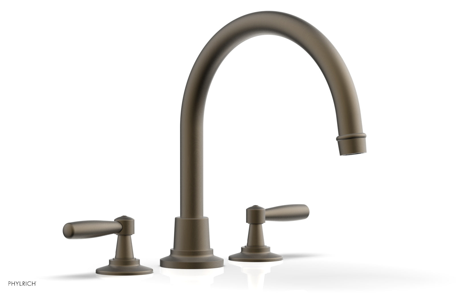 Phylrich WORKS Deck Tub Set - High Spout Lever Handles