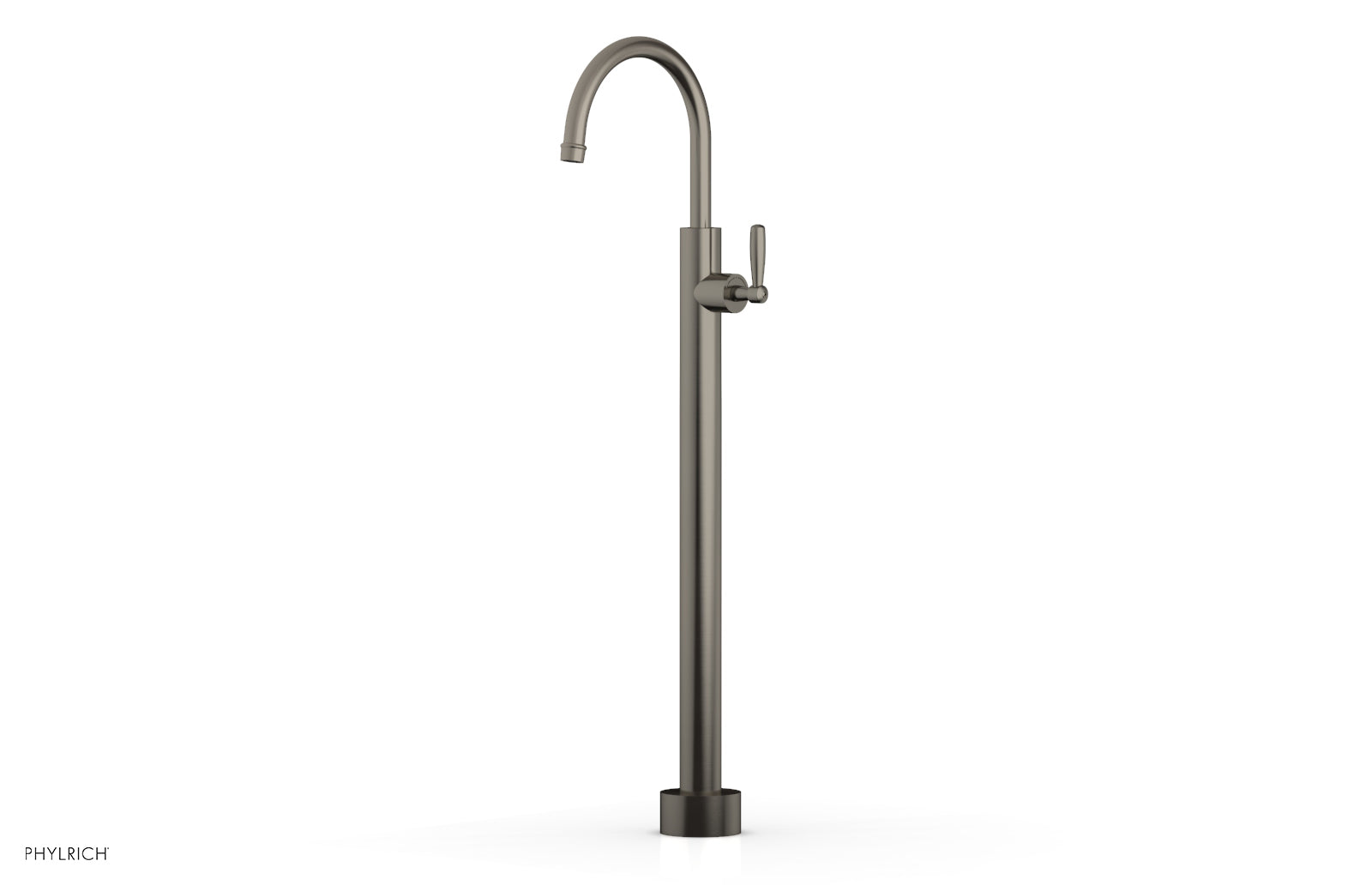 Phylrich WORKS Tall Floor Mount Tub Filler - Lever Handle
