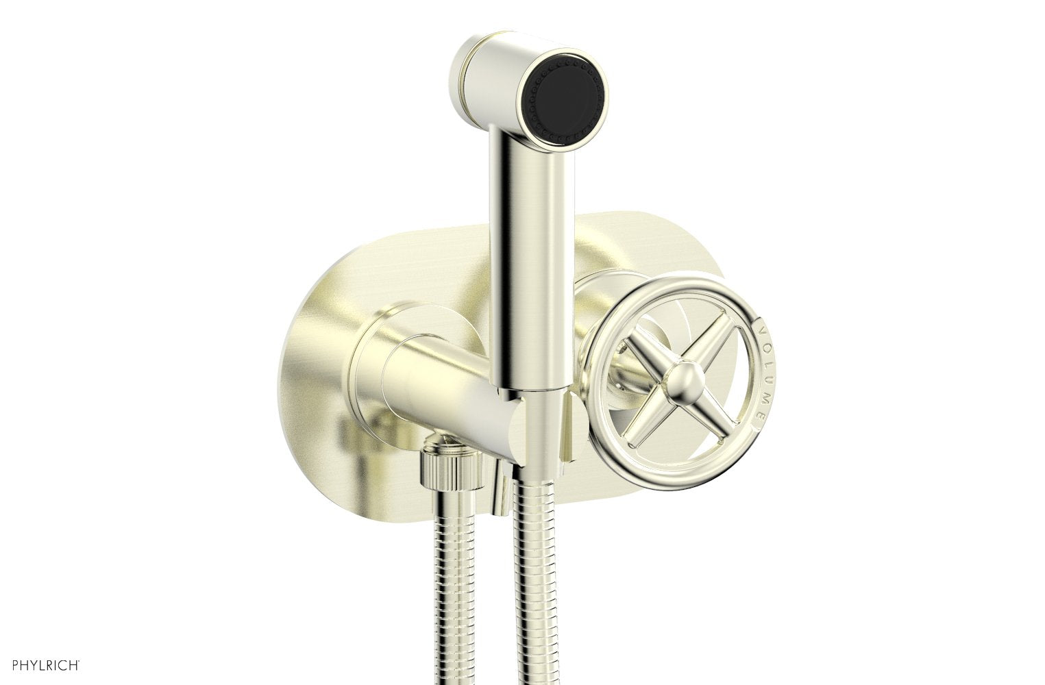 Phylrich WORKS Wall Mounted Bidet, Cross Handle