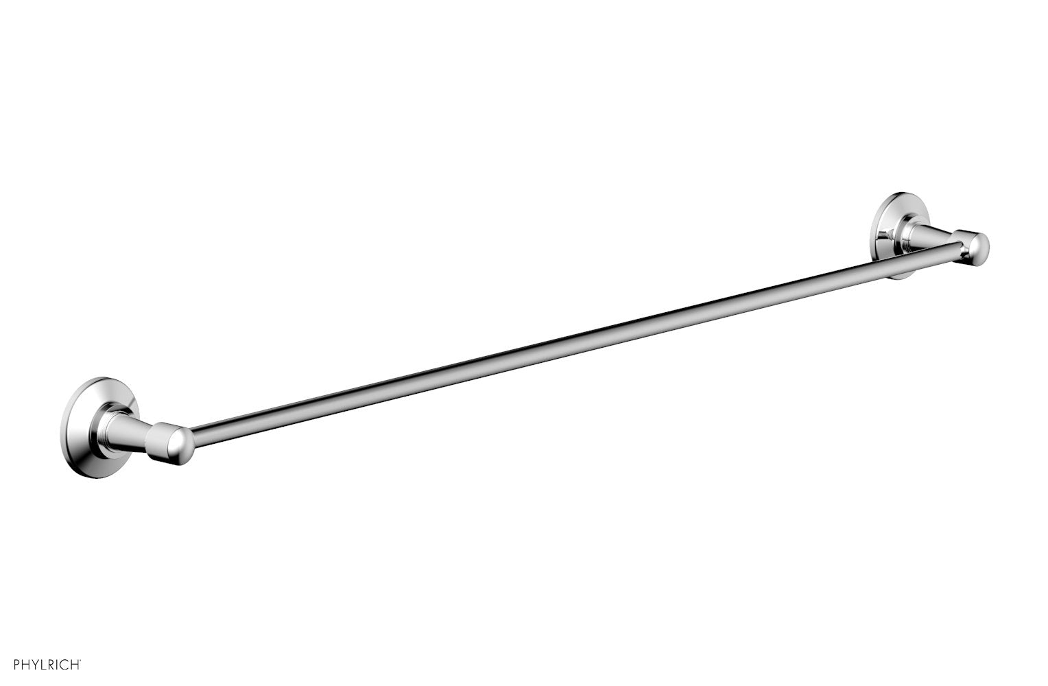 polished chrome towel bar