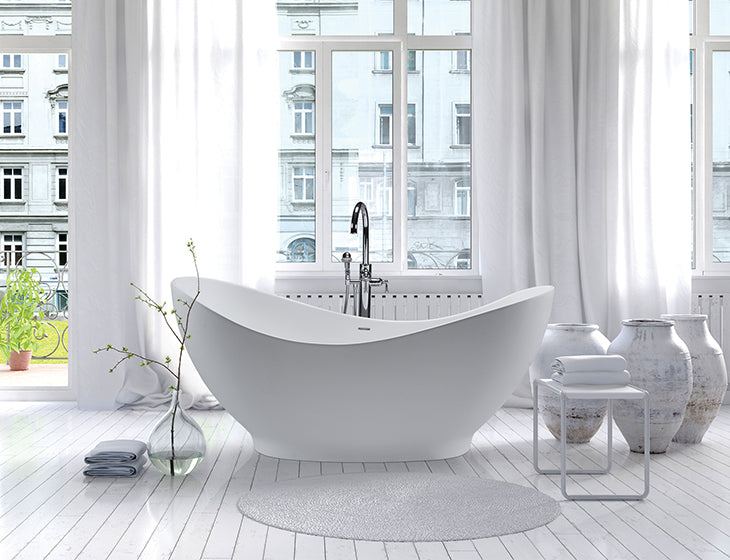 white bathtub
