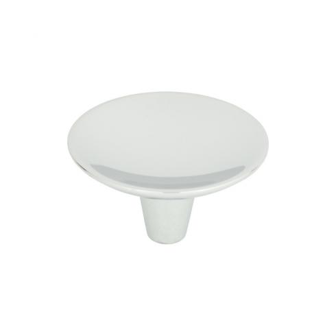 polished chrome knob