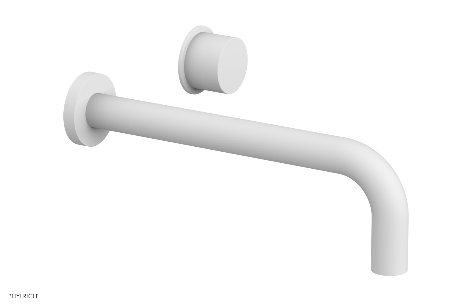 Phylrich Basic II 10" Single Handle Wall Lavatory Set - Smooth Handle