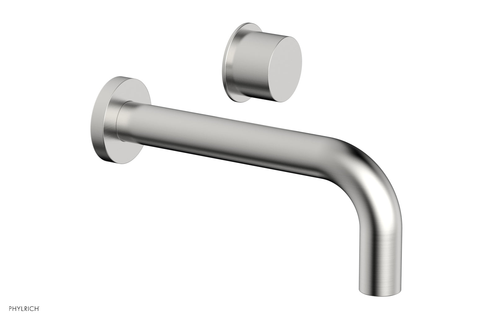 Phylrich Basic II Single Handle Wall Lavatory Set - Smooth Handle