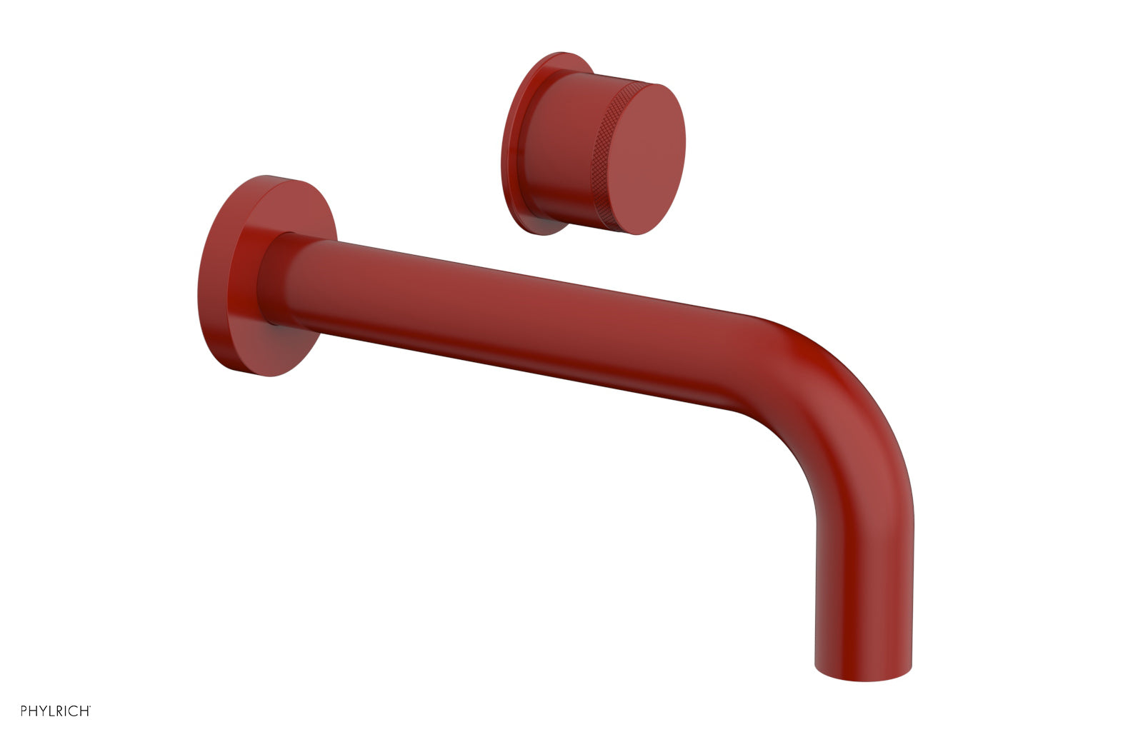 Phylrich Basic II Single Handle Wall Lavatory Set - Knurled Handle