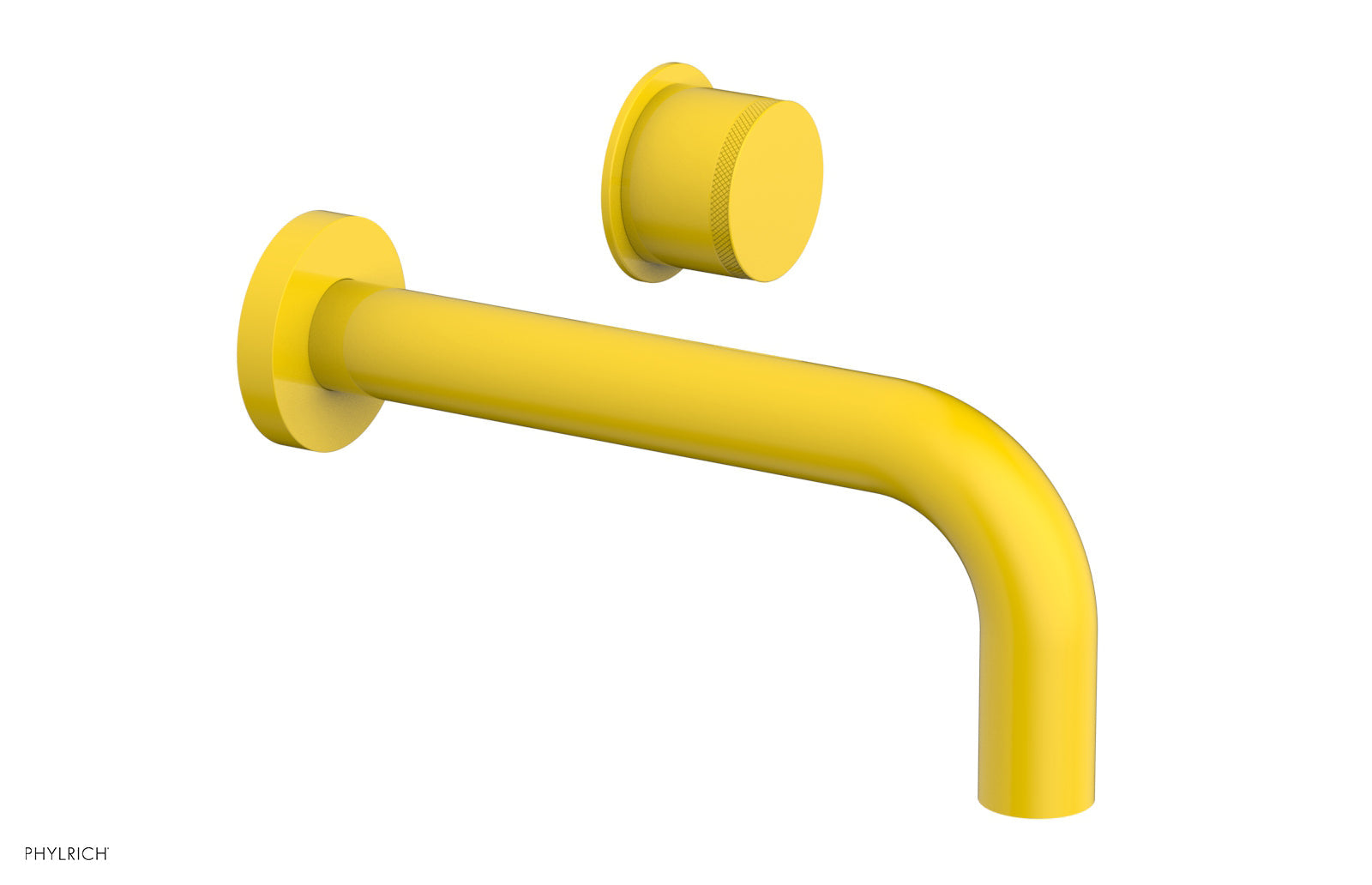 Phylrich Basic II Single Handle Wall Lavatory Set - Knurled Handle