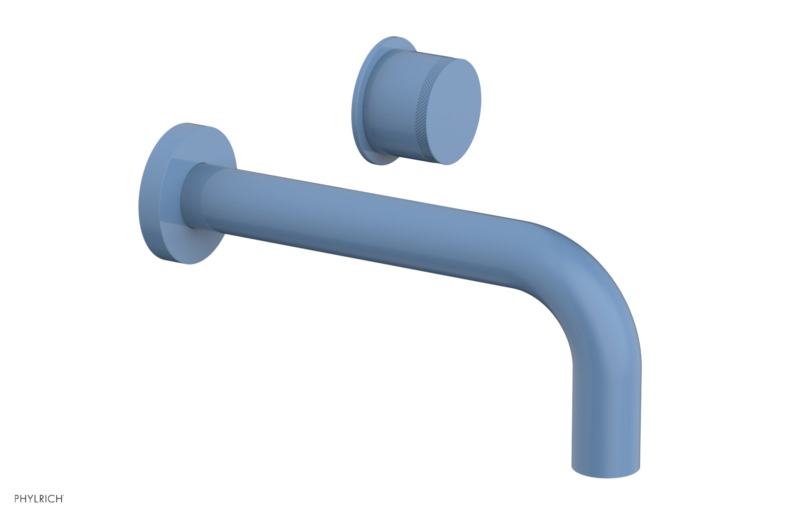 Phylrich Basic II Single Handle Wall Lavatory Set - Knurled Handle